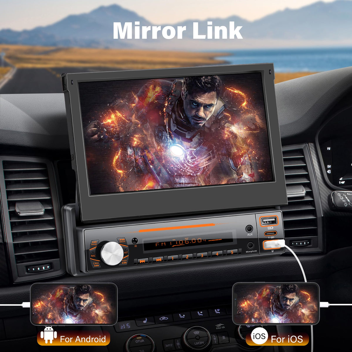 LSLYA reversing camera display provides safer parking with real-time rear view.