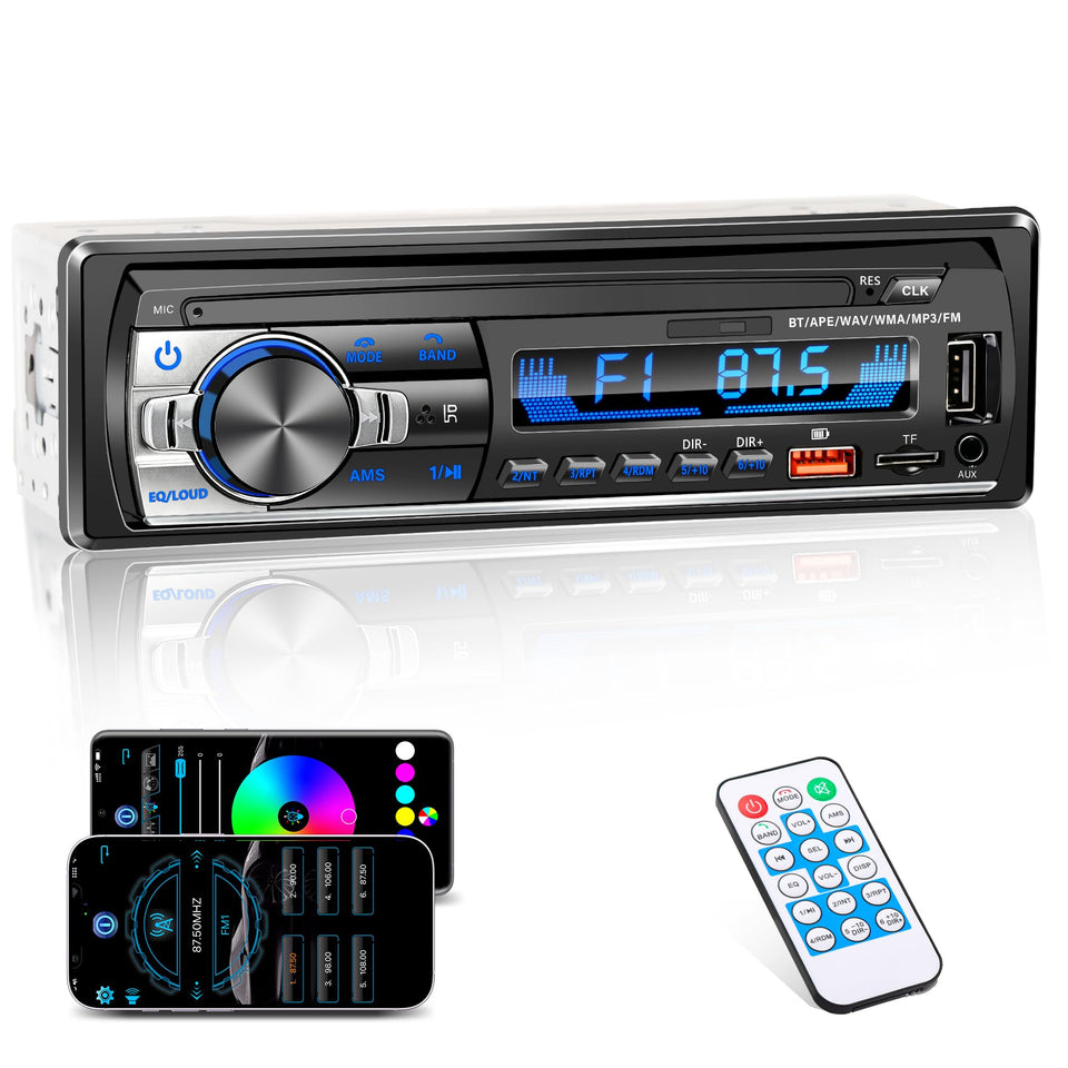 LSLYA single din car stereo with Bluetooth hands-free for safer driving