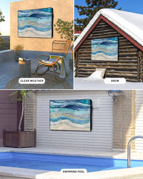 Lsrtoss weatherproof fabric shields against rain, sun, and wind for year-round use.