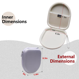 LTGEM durable EVA shell cushions headphones against impacts during daily commutes