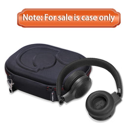 LTGEM case in backpack as a compact travel companion for headphones.