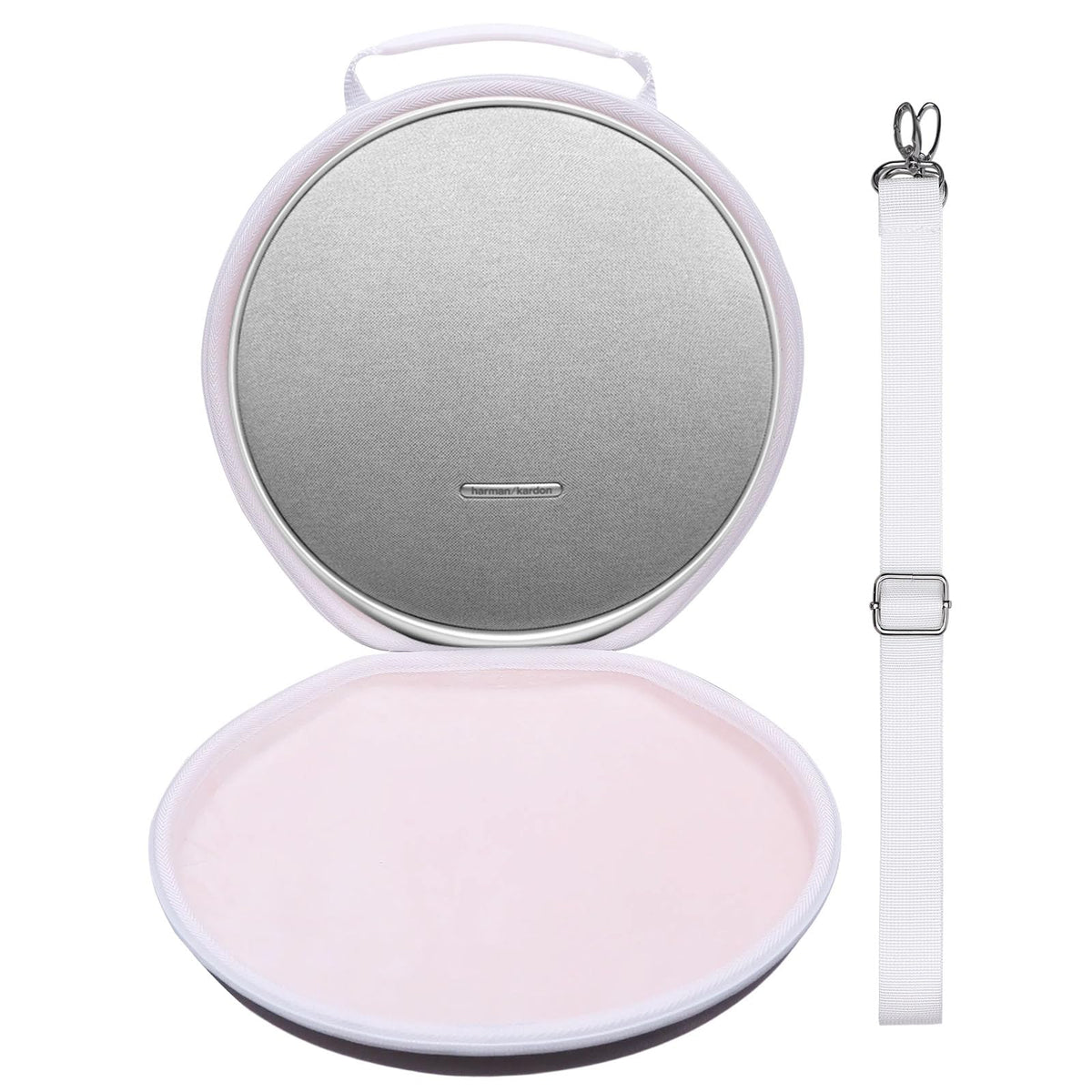 LTGEM case front view showing cloud pink shell and secure protection