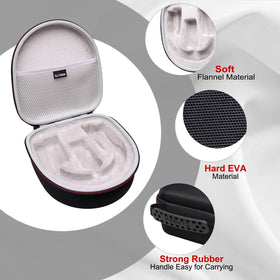 LTGEM case-hard-eva material provides semi-waterproof protection for headsets.