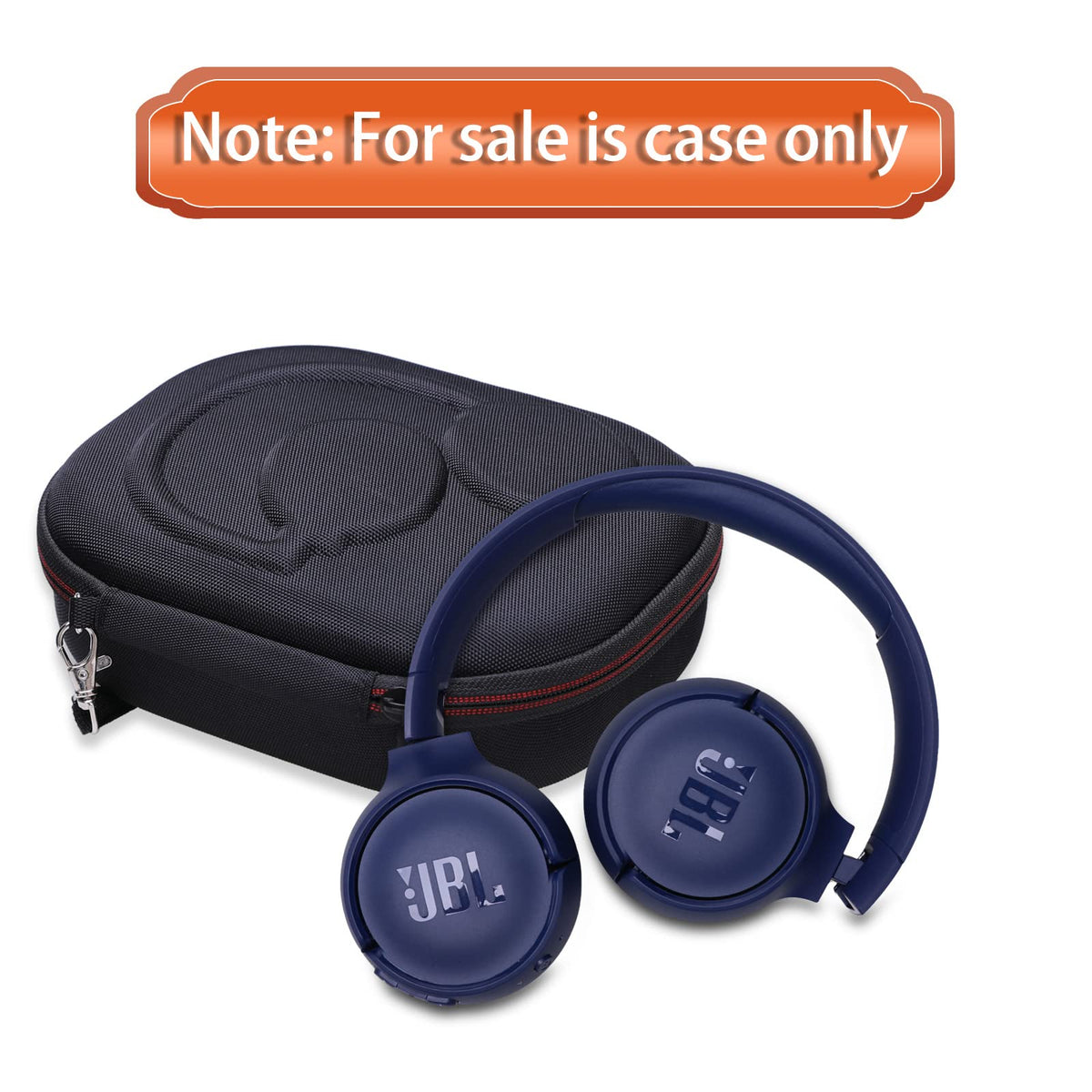 LTGEM case interior neatly holds headphones and cable for organized travel.