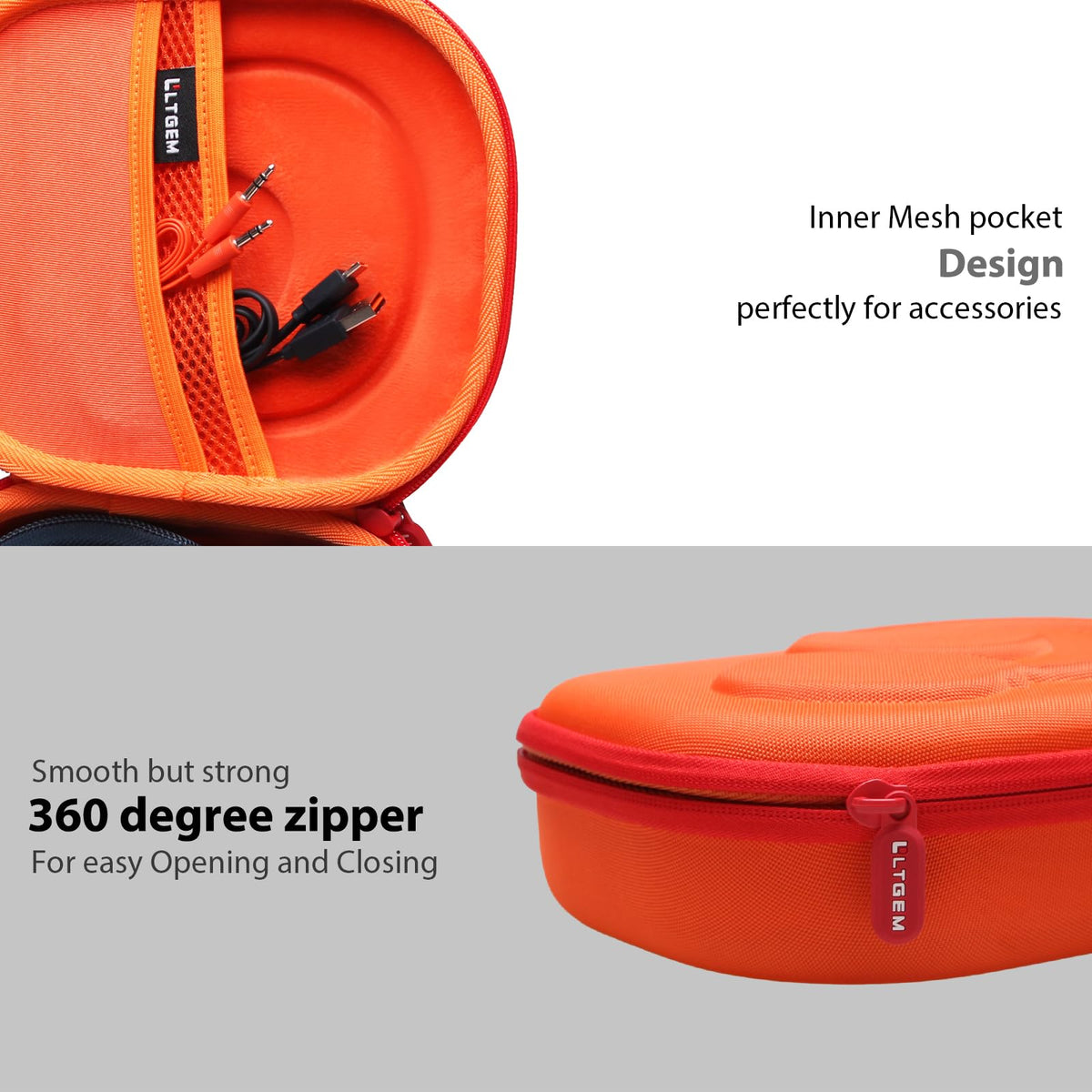 LTGEM JBL 680NC orange durable EVA material protects.