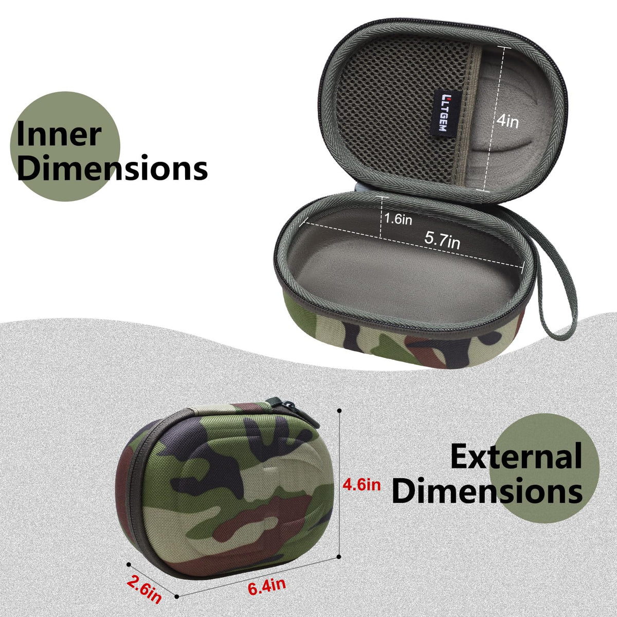 LTGEM JBL Clip5 case with precise fit and durable shell for travel.
