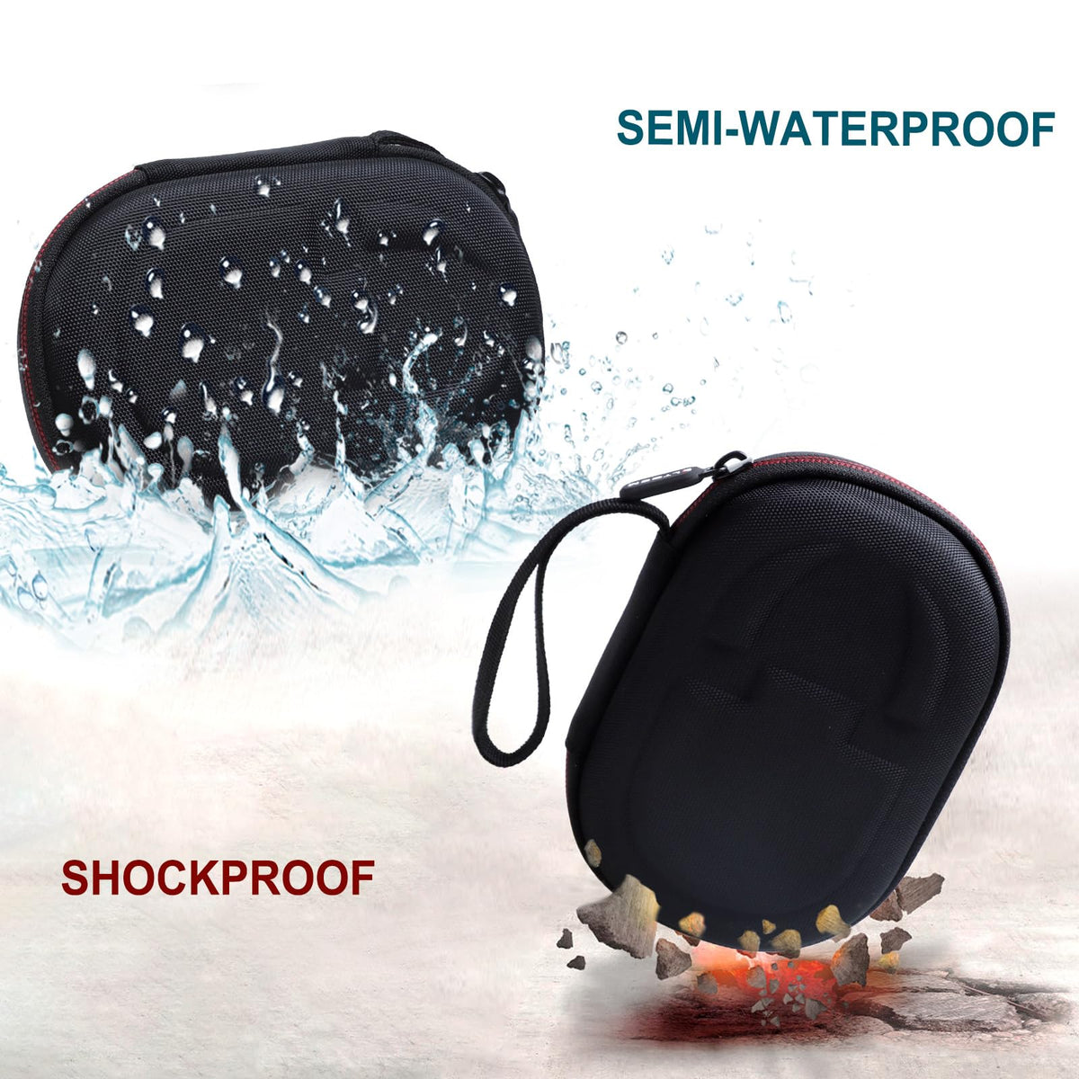 LTGEM JBL Clip 5 case shockproof EVA material cushions against impacts.