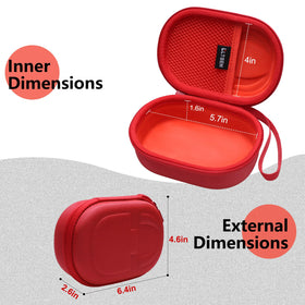 LTGEM Case for JBL Clip 5 zip closure ensuring secure access during packing