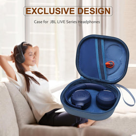LTGEM case for JBL Junior 320, accessory pocket for cables and adapters.
