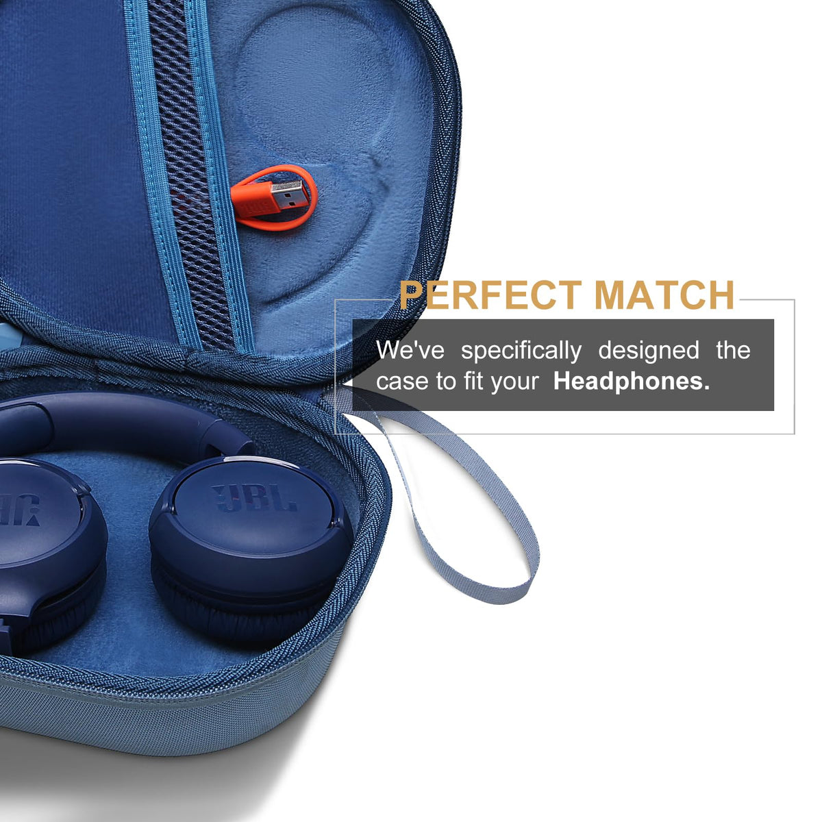 LTGEM case for JBL Live 670NC, travel-ready design keeps headphones safe.