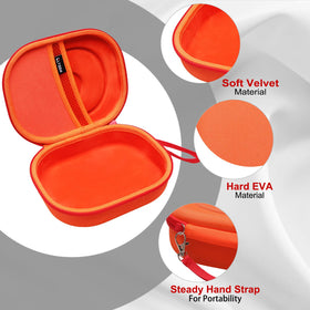 LTGEM JBL Tune 770NC orange case opened to reveal organized interior.