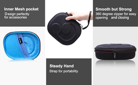 LTGEM lightweight travel case ideal for backpacks and carry-ons.