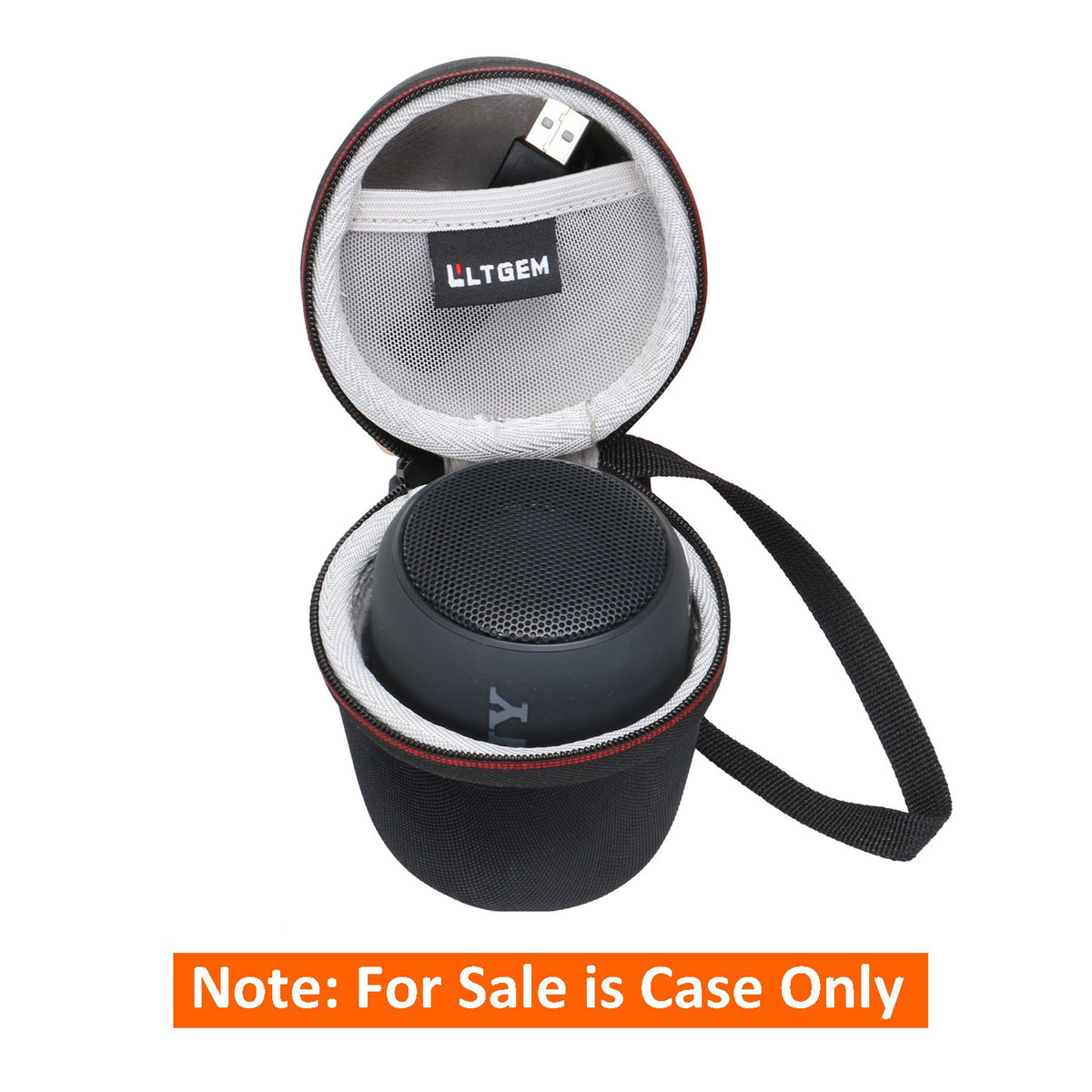 LTGEM case smooth 360-degree zipper for easy opening.