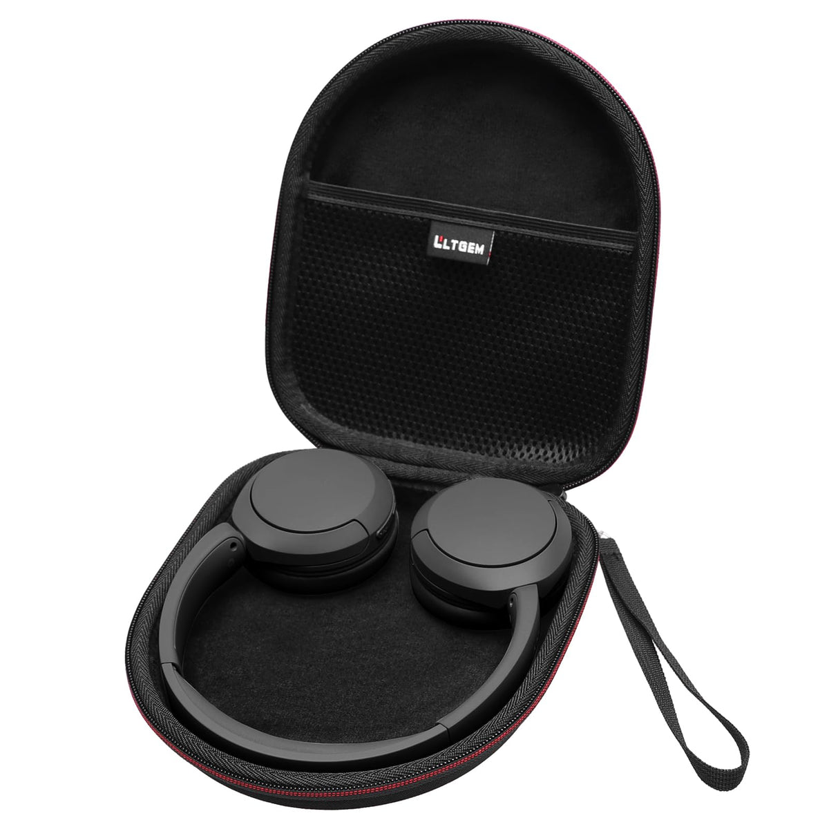 LTGEM case for Sony WH-CH520/CH510 front view protects headphones on the go