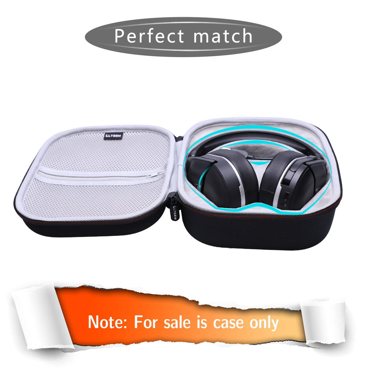 LTGEM case only note confirms headset not included with packaging