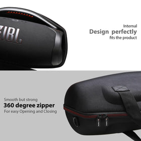 LTGEM zipper detail highlighting 360-degree smooth closure for JBL Boombox 3
