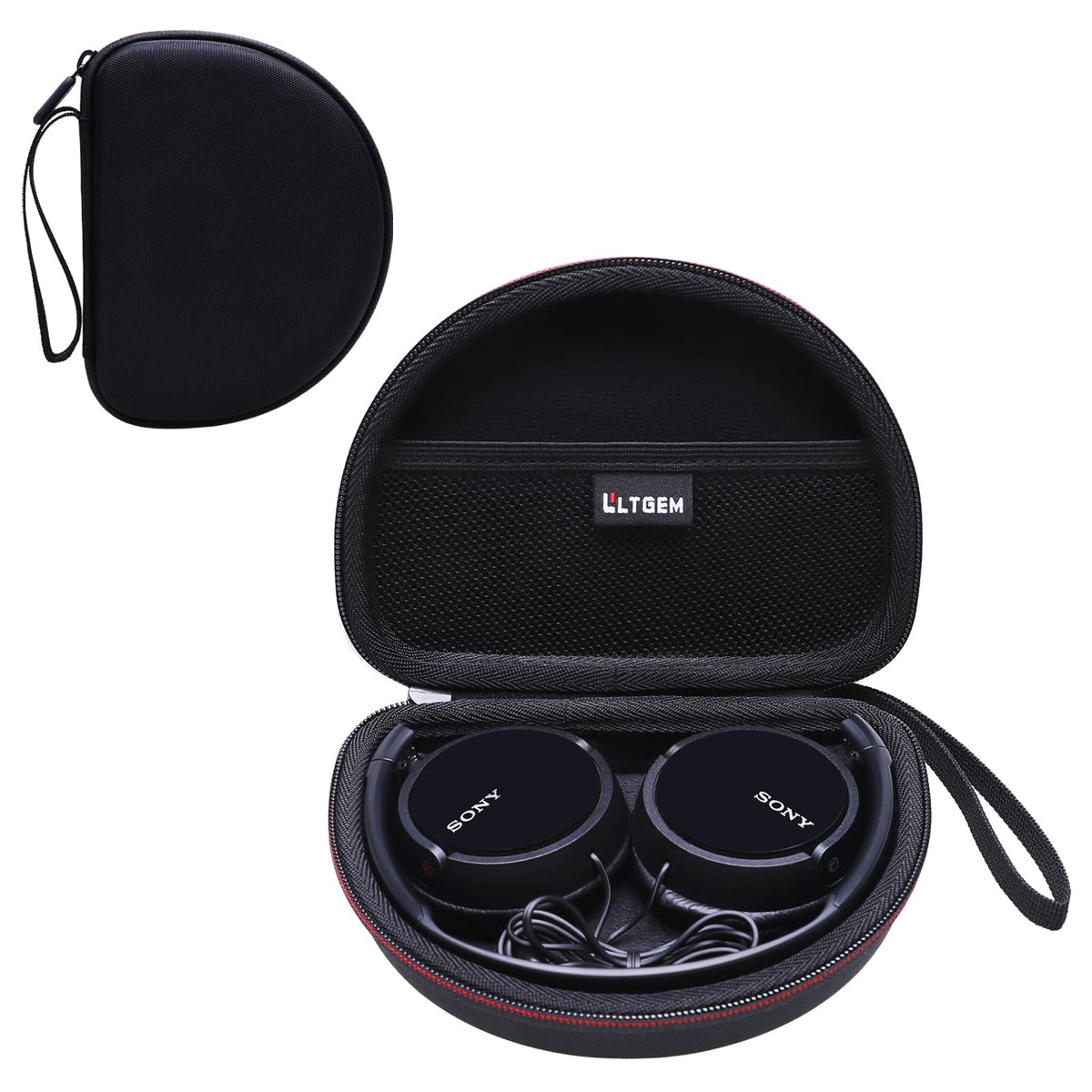 LTGEM front closed case showing compact protective form and easy storage