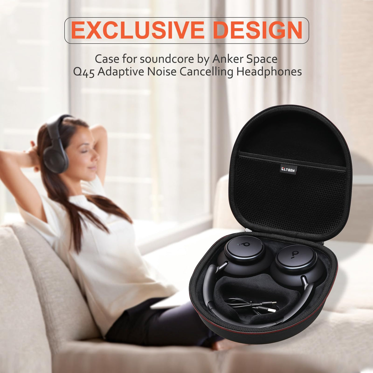 LTGEM black hard case for discreet, protective storage