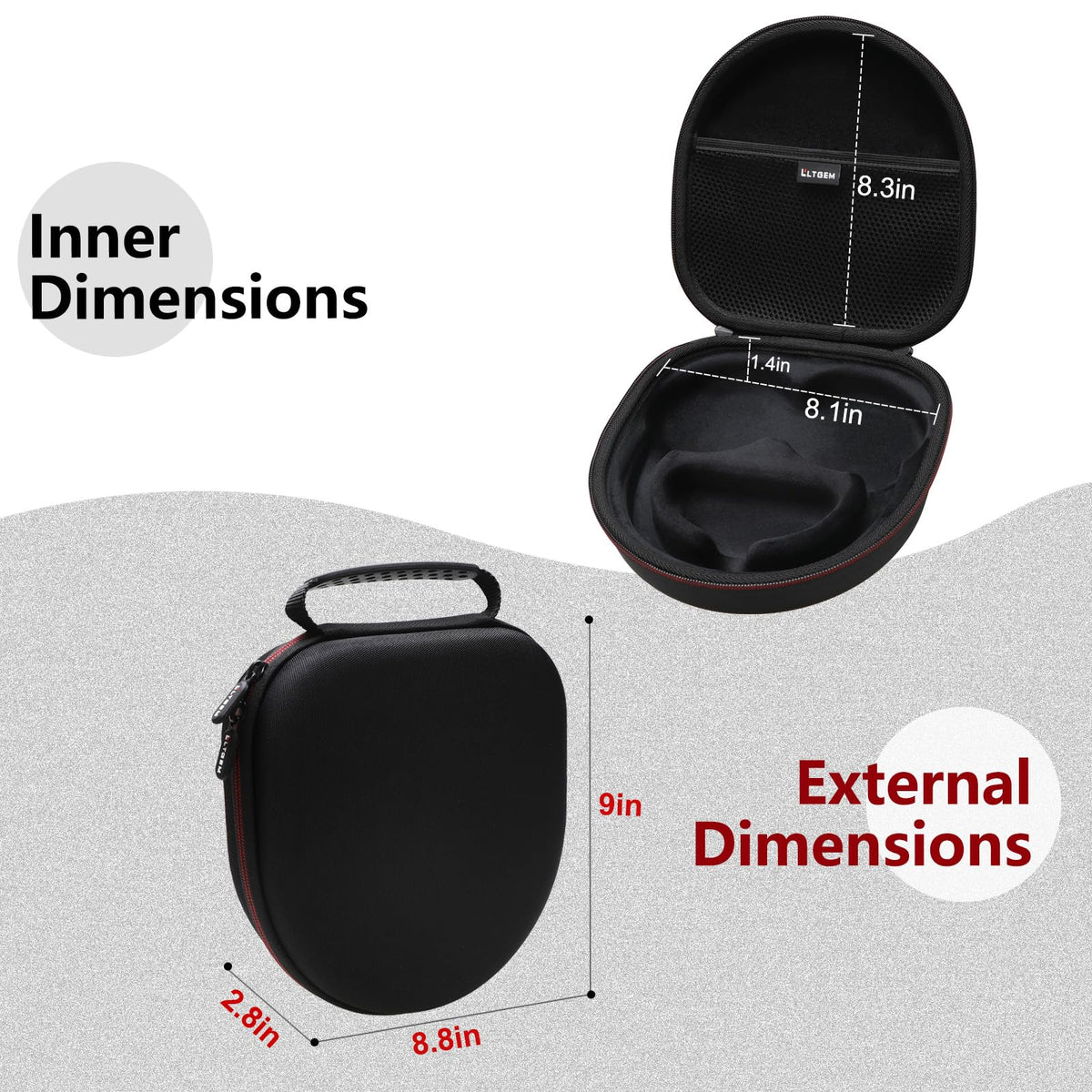 LTGEM case fits Life Q30 and Q20 for on-the-go storage