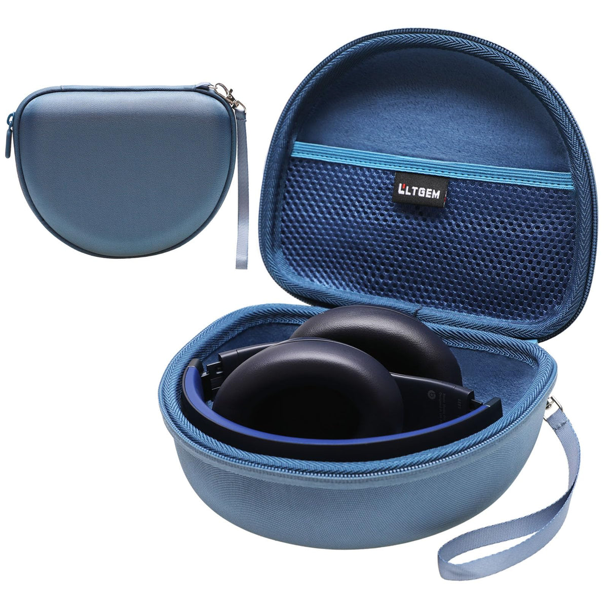 L LTGEM Beats Solo 4 blue case keeps gear organized on the go