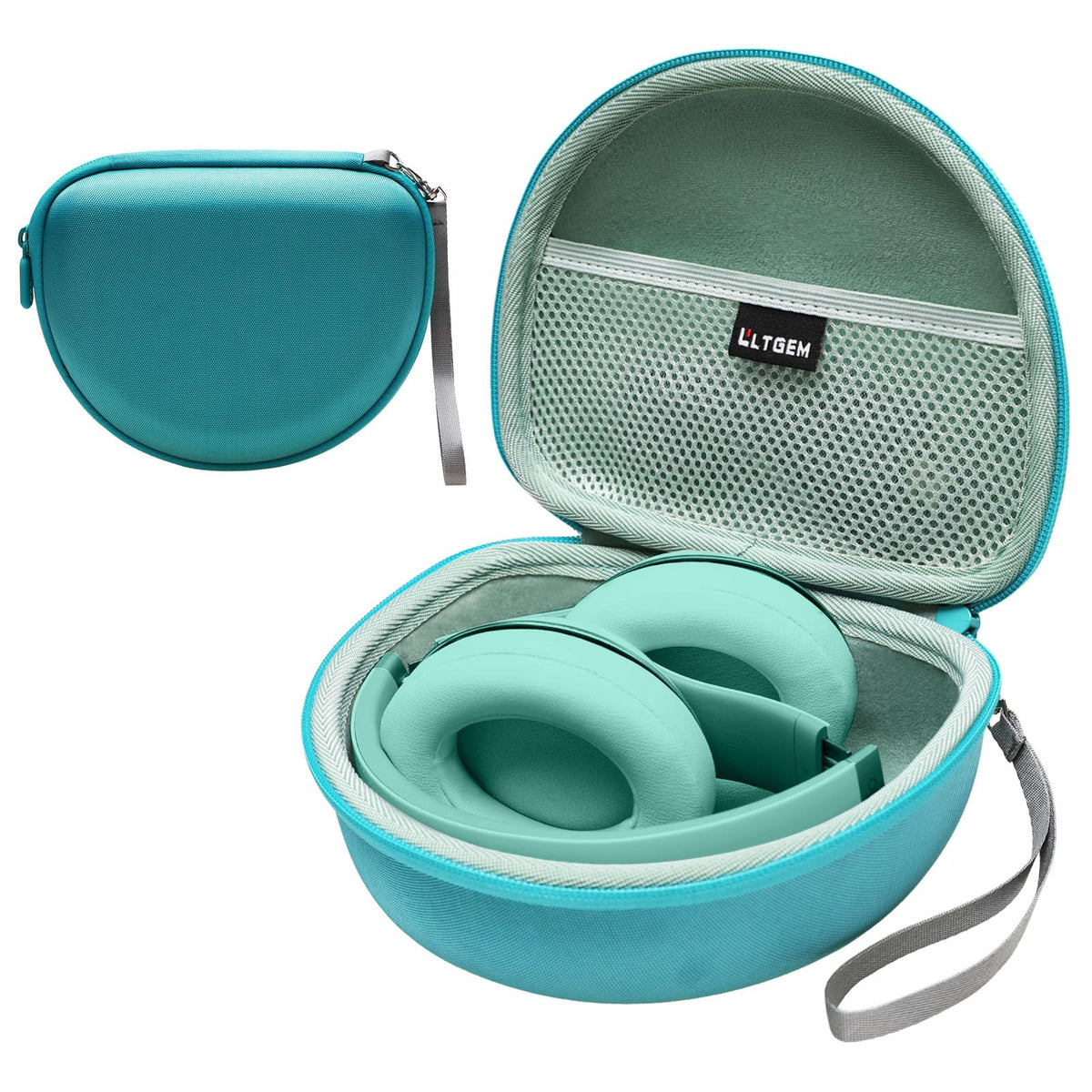 L LTGEM case for Beats Solo 4 keeps accessories neatly organized during travel.