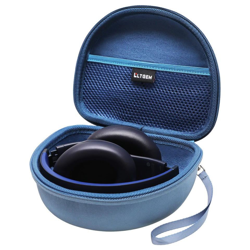 L LTGEM Beats Studio Pro blue case protects headphones during travel