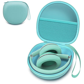 L LTGEM mint green headphone case fits Beribes for secure transport.