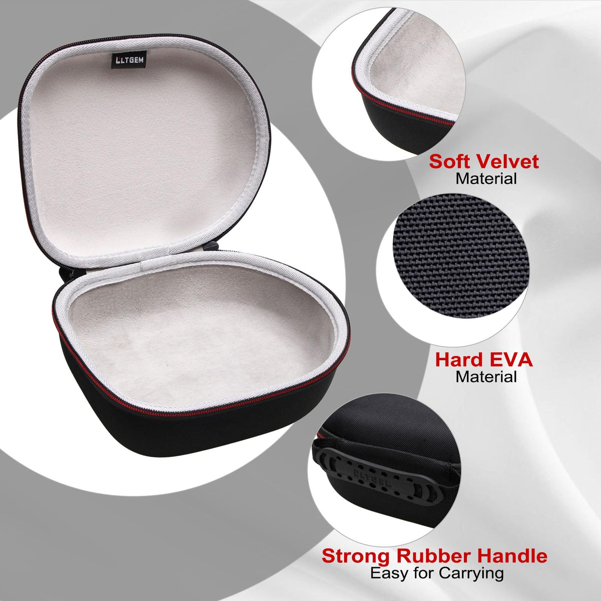 LTGEM durable EVA construction ensures long-lasting headphone protection