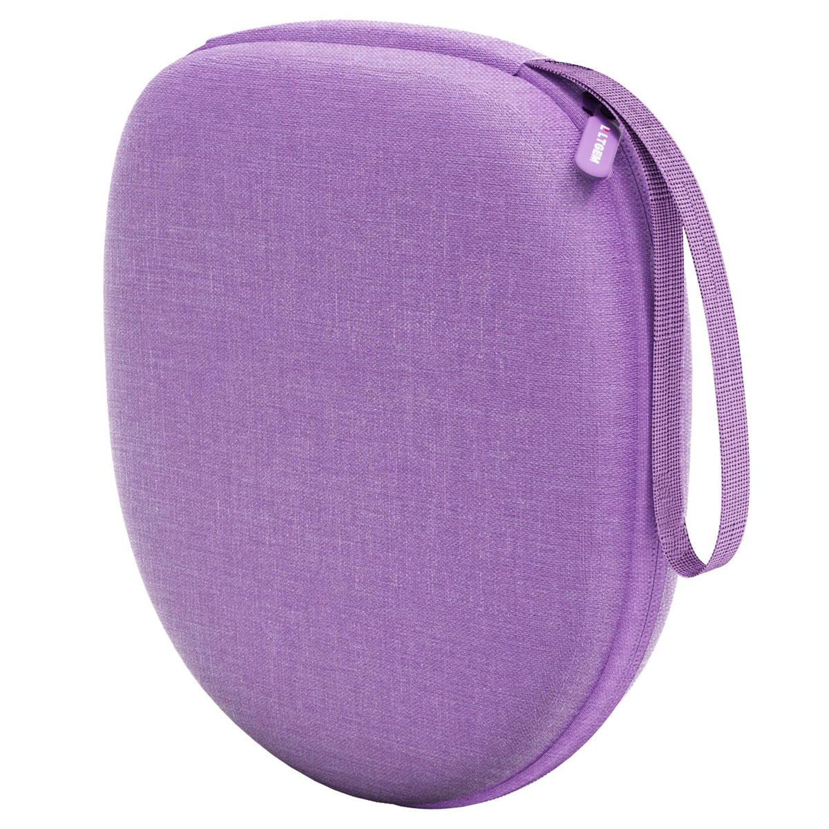 L LTGEM headphone case exterior in purple protects gear on the go