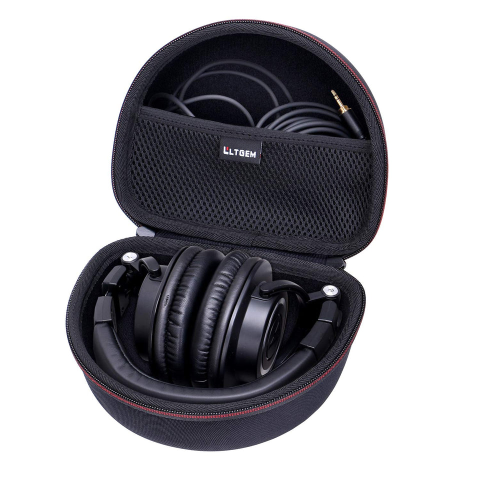 L LTGEM headphone case front view for ATH-M50x protecting gear on the go