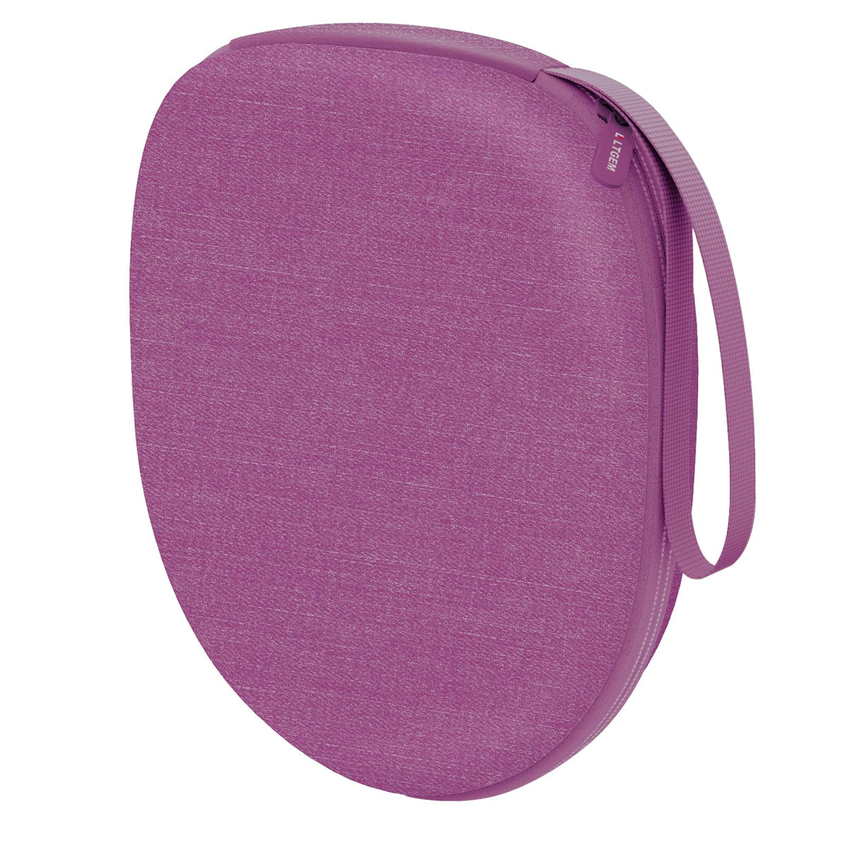 L LTGEM headphone case front view highlights snug fit for on-ear models