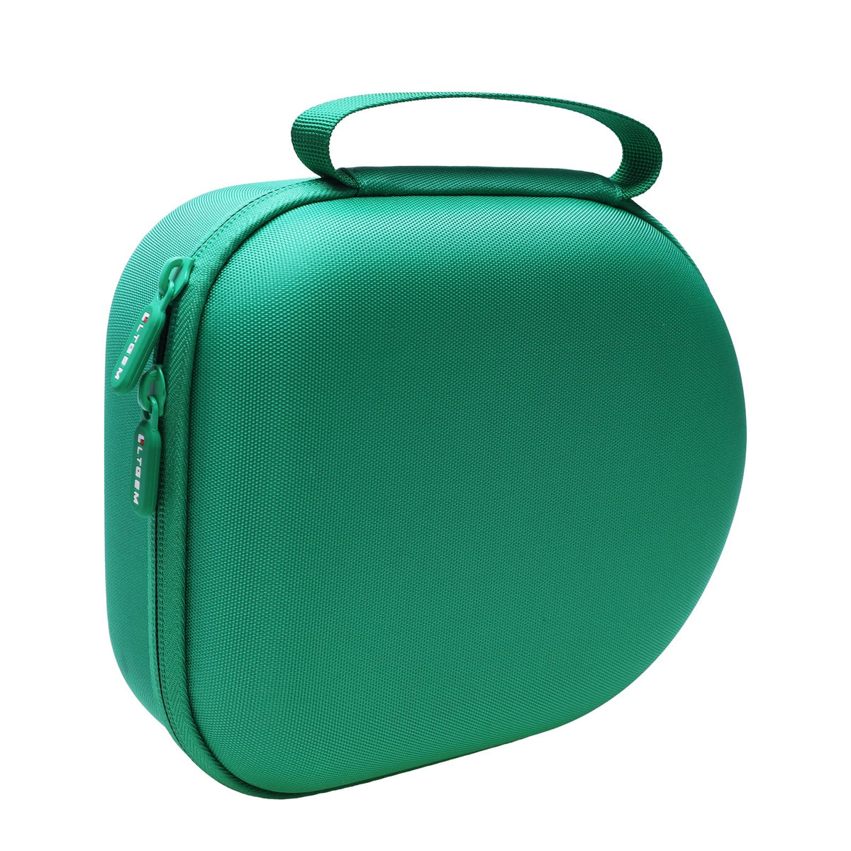 LTGEM green hard shell case with outer dimensions 8.6x7.5x3.6 inches for packing guidance.