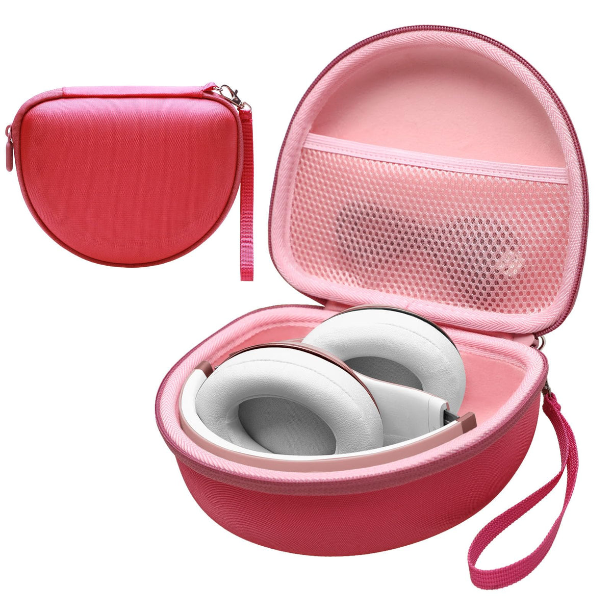 LTGEM case, open view, easy access for removing headphones