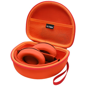 LTGEM orange headphone case protecting Beats Studio Pro on the go