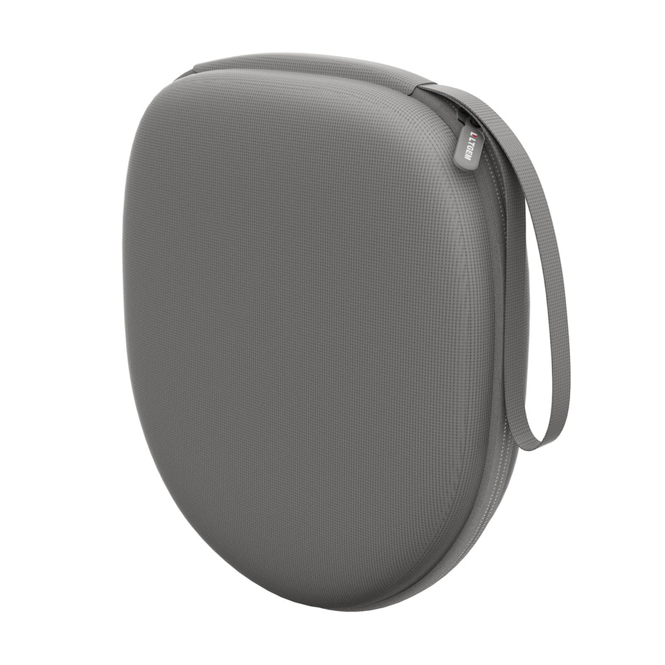 L LTGEM headphone case outer view highlights durable protection.