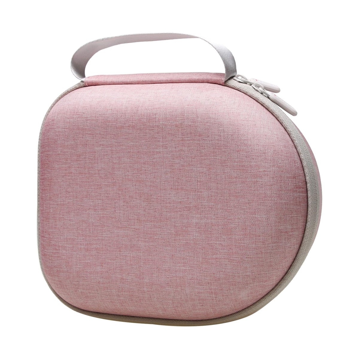 LTGEM pink and black zipper closeup showing secure travel-ready case