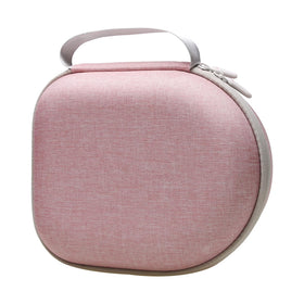 LTGEM pink and black zipper closeup showing secure travel-ready case