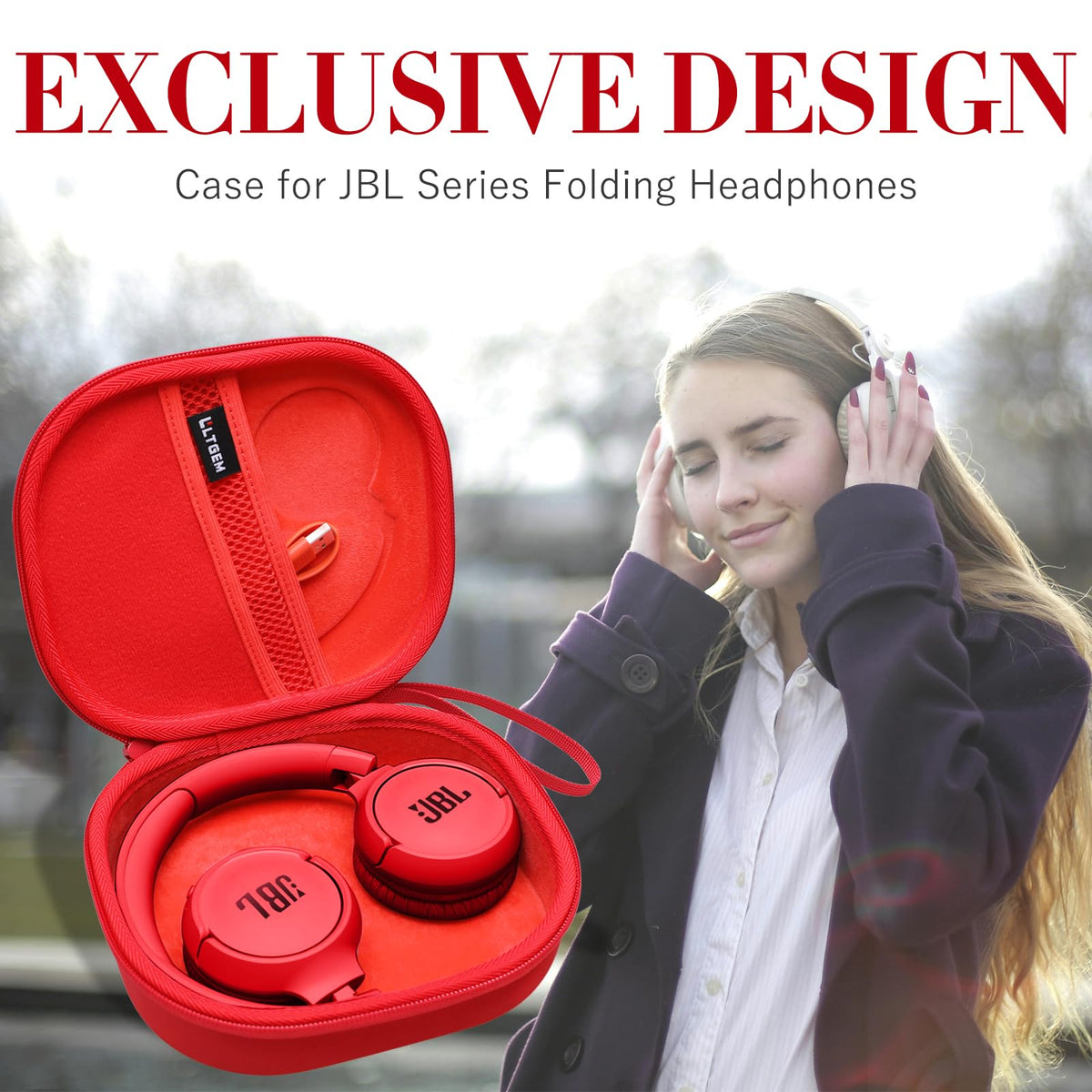 LTGEM JBL 520C compact case for lightweight daily storage