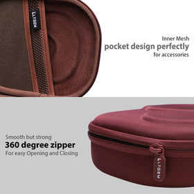LTGEM JBL case smooth 360-degree zipper for easy opening.