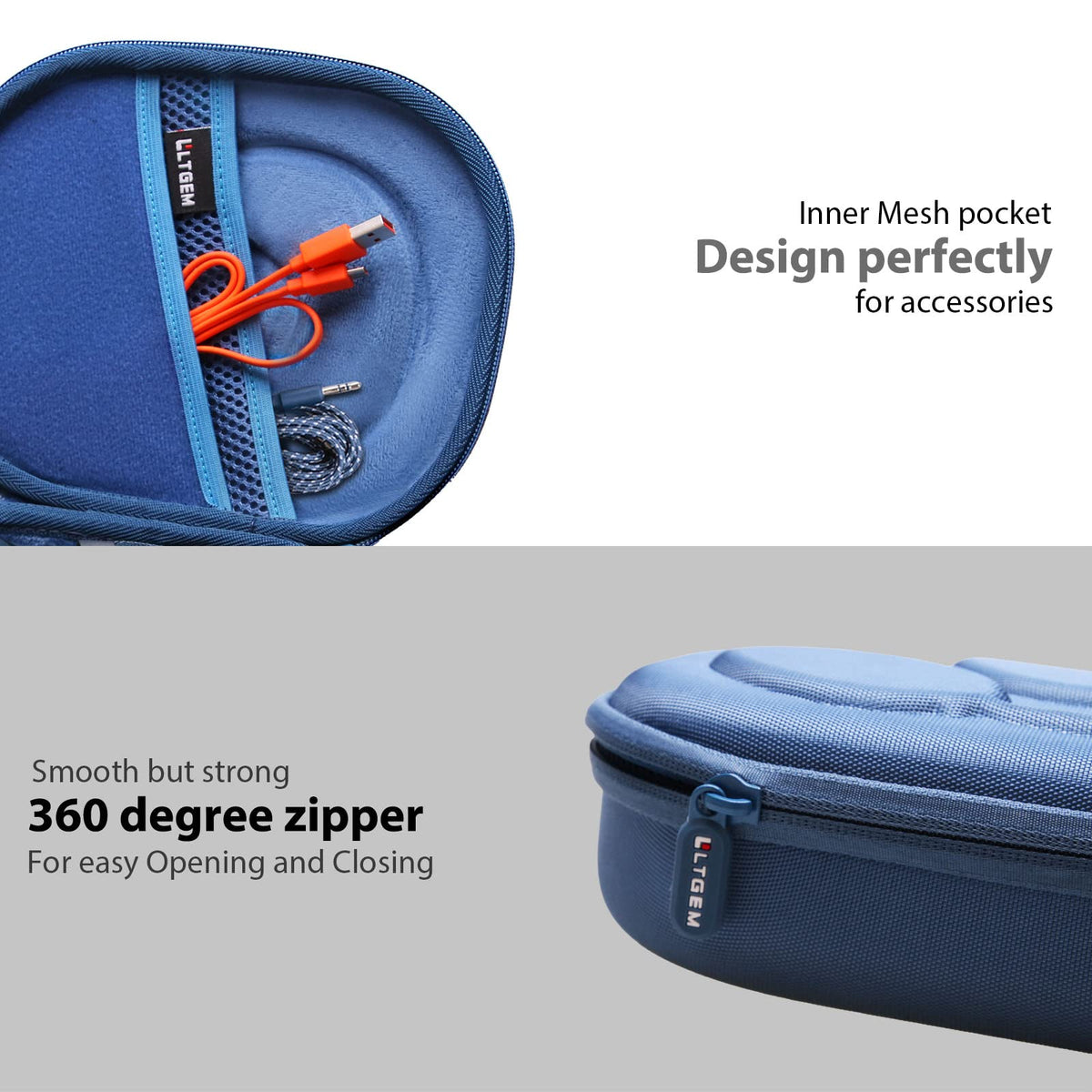 LTGEM JBL case back logo and sturdy build for daily use.