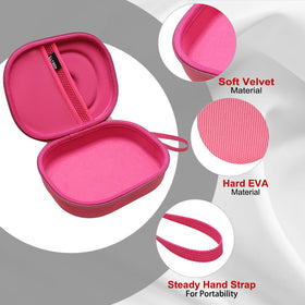 LTGEM JBL case rose red dimensions highlight a travel-friendly size.
