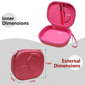 LTGEM JBL case rose red durable EVA material offers reliable protection.