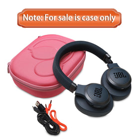 LTGEM JBL case rose red travel-ready design fits backpacks and carry-ons.