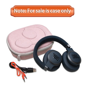 LTGEM JBL case with closed zipper keeps headphones secure during commutes.