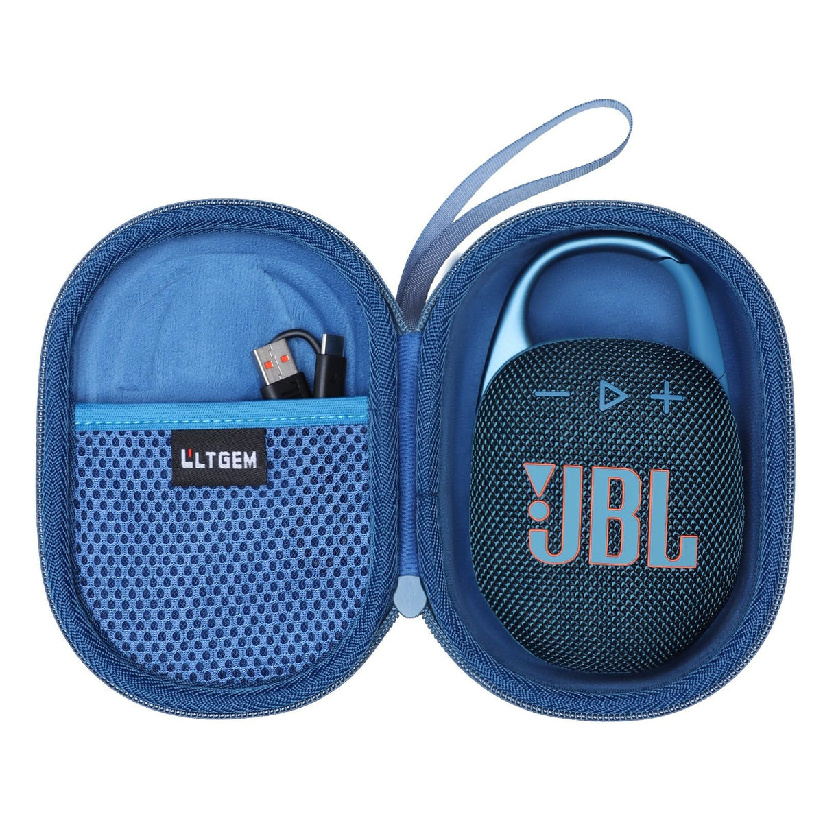 LTGEM JBL Clip 4/5 case—full view showing sturdy protection on the go.