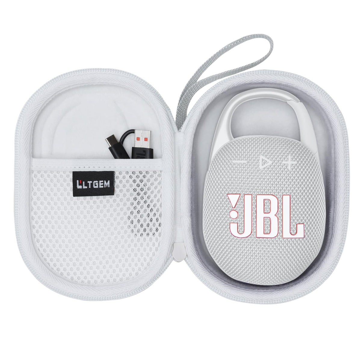 LTGEM JBL Clip 5 case fits snugly for reliable protection on the go.