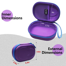 LTGEM JBL Clip 5 case side view highlights slim profile for portability.