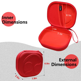 LTGEM JBL Tune 720BT case side view highlighting travel-ready slim profile