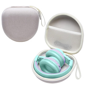 L LTGEM kids headphones case exterior in khaki protects gear on the go