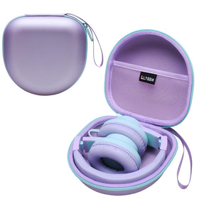 LTGEM kids headphone case outside view protects headphones during travel